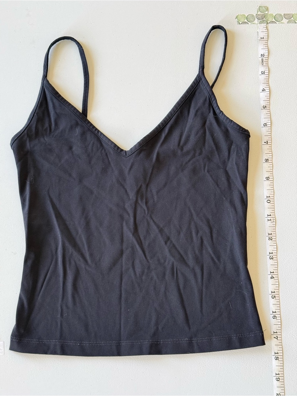 Garage Black V-Neck Spaghetti-Strap Camisole Top
